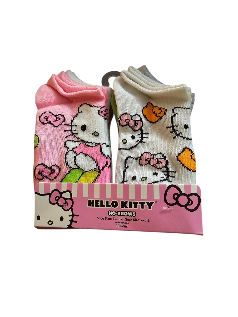 Hello Kitty 10pk No-Show Socks